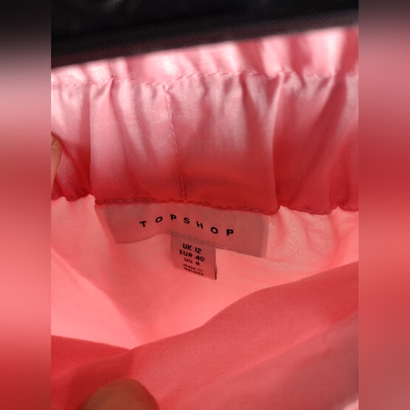 VINCE TAFFETA LANTERN PINK MINI SKIRT Size 8 NWT - Picture 13 of 14